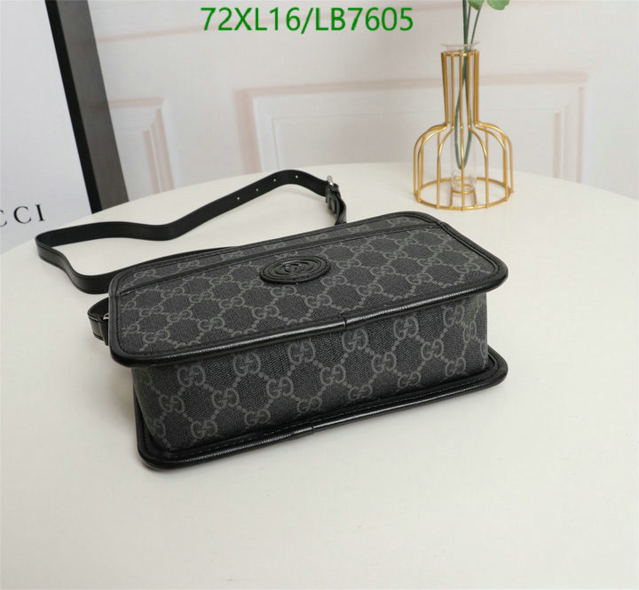 Gucci Bag-(4A)-Diagonal-,Code: LB7605,$: 72USD