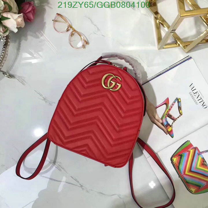 Gucci Bag-(Mirror)-Backpack-,Code: GGB0804100,$:219USD