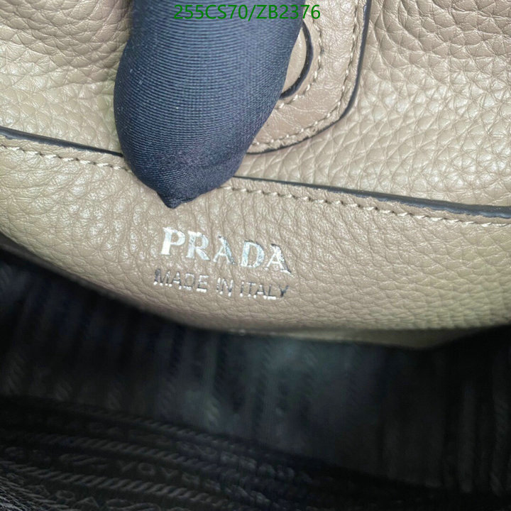 Prada Bag-(Mirror)-Diagonal-,Code: ZB2376,$: 255USD