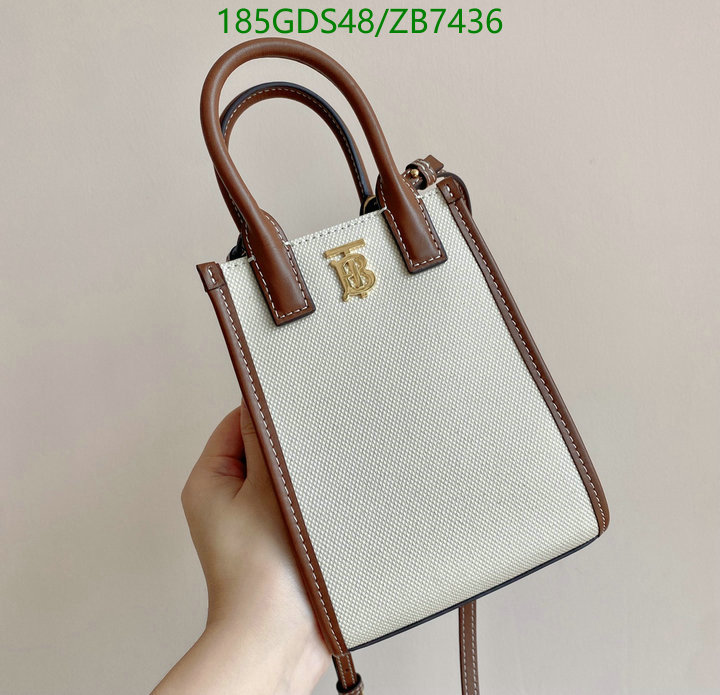 Burberry Bag-(Mirror)-Diagonal-,Code: ZB7436,$: 185USD