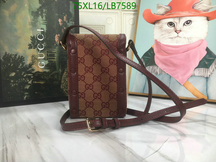 Gucci Bag-(4A)-Horsebit-,Code: LB7589,$: 75USD