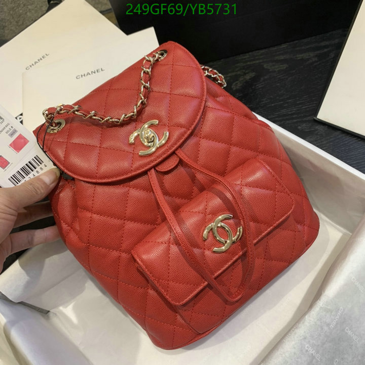 Chanel Bags -(Mirror)-Backpack-,Code: YB5731,$: 249USD