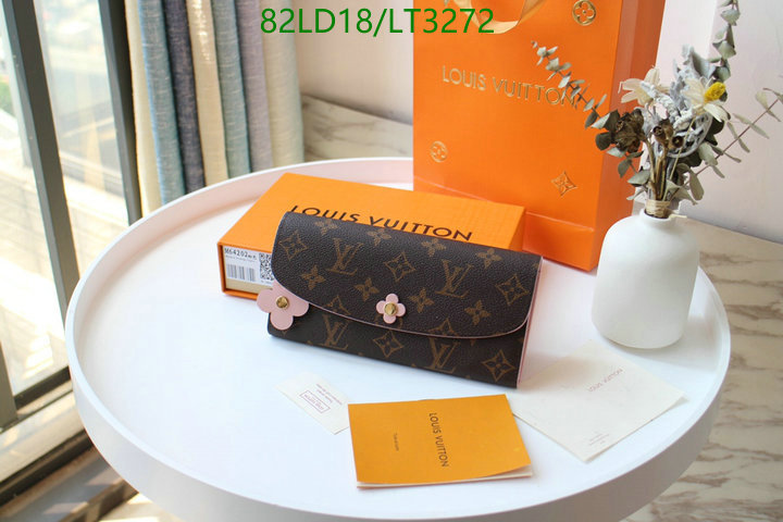 LV Bags-(Mirror)-Wallet-,Code: LT3272,$: 82USD