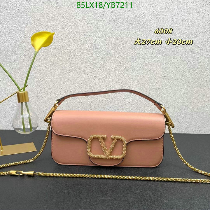 Valentino Bag-(4A)-LOC-V Logo ,Code: YB7211,$: 85USD