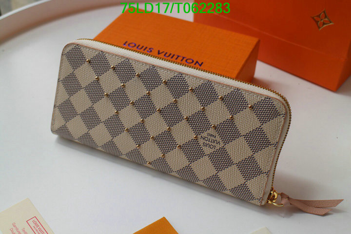 LV Bags-(Mirror)-Wallet-,Code: T062283,$: 75USD