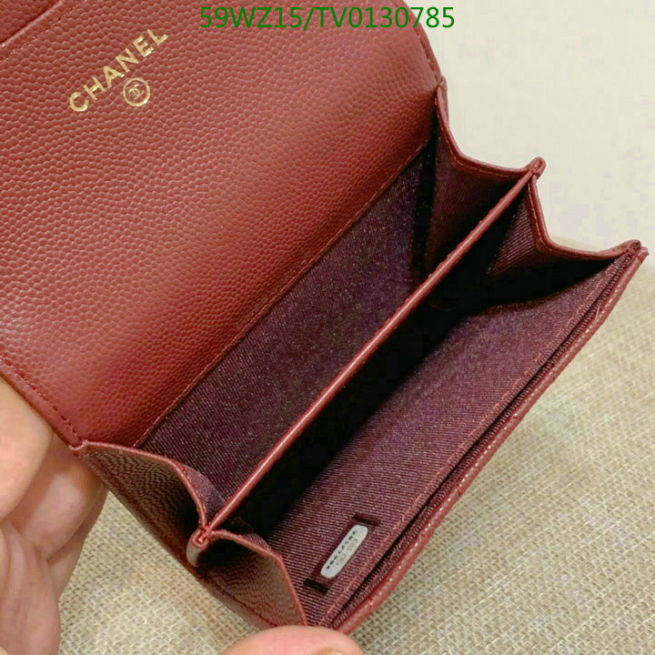 Chanel Bags ( 4A )-Wallet-,Code: TV0130785,$: 59USD