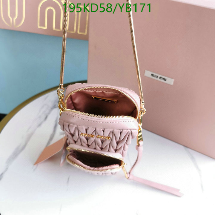 Miu Miu Bag-(Mirror)-Diagonal-,Code: YB171,$: 195USD