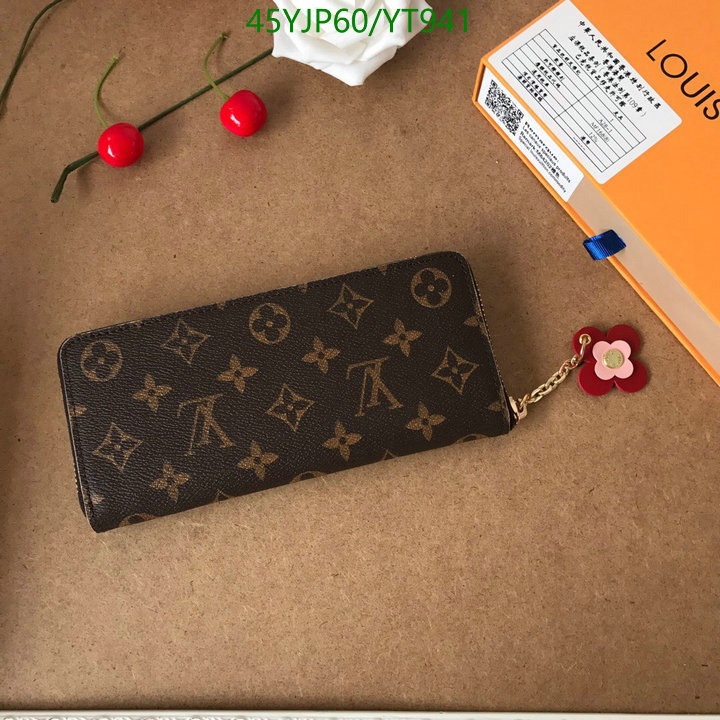 LV Bags-(Mirror)-Wallet-,Code: YT941,$: 45USD