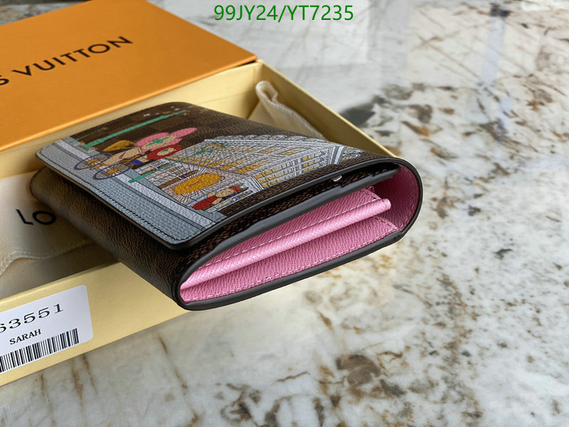 LV Bags-(Mirror)-Wallet-,Code: YT7235,$: 99USD