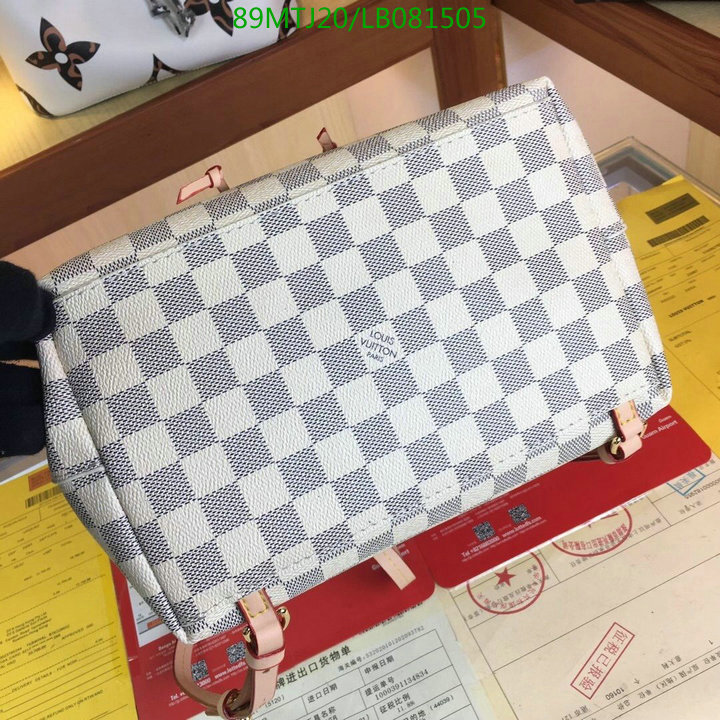 LV Bags-(4A)-Backpack-,Code: LB081505,$: 89USD