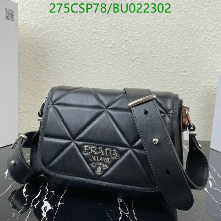 Prada Bag-(Mirror)-Diagonal-,Code: BU022302,$: 275USD