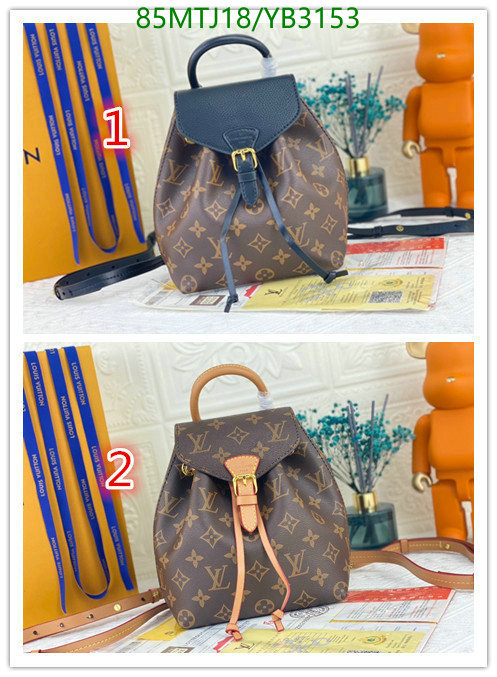 LV Bags-(4A)-Backpack-,Code: YB3153,$: 85USD