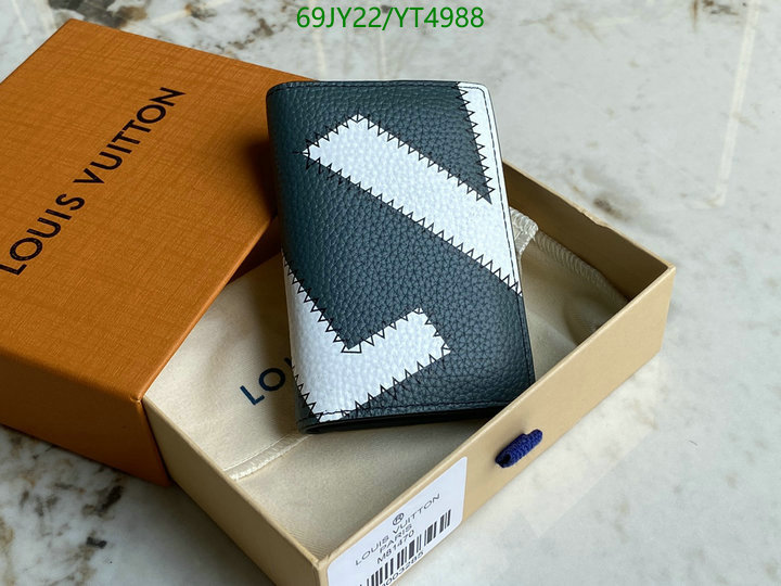 LV Bags-(Mirror)-Wallet-,Code: YT4988,$: 69USD