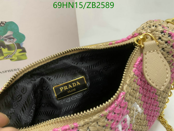 Prada Bag-(4A)-Re-Edition 2005,Code: ZB2589,$: 69USD