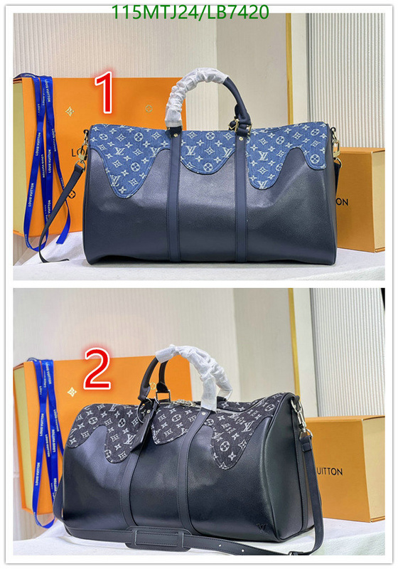 LV Bags-(4A)-Keepall BandouliRe 45-50-,Code: LB7420,$: 115USD