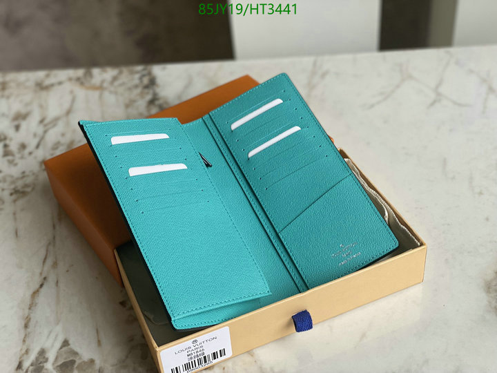 LV Bags-(Mirror)-Wallet-,Code: HT3441,$: 85USD