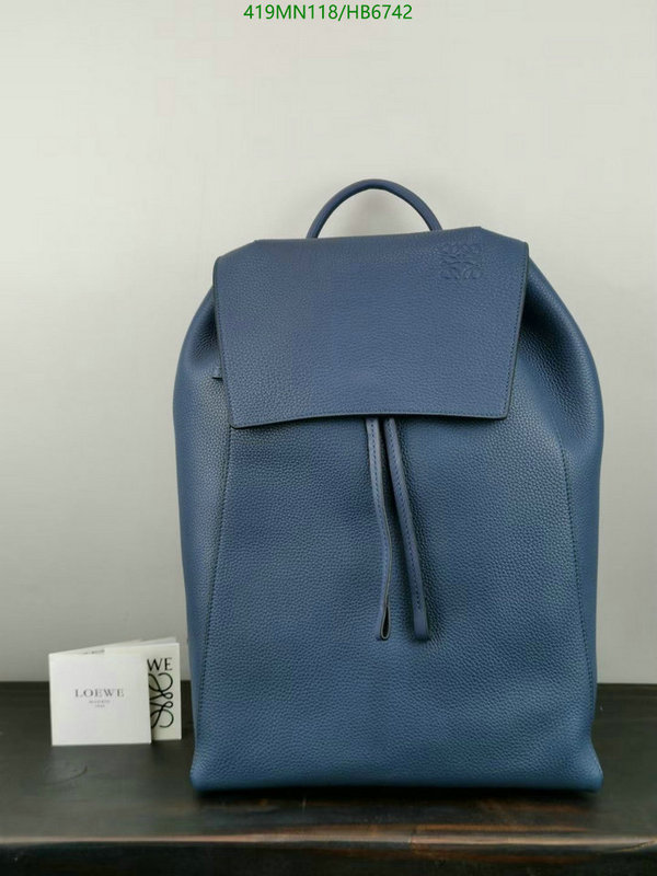 Loewe Bag-(Mirror)-Backpack-,Code: HB6742,$: 419USD