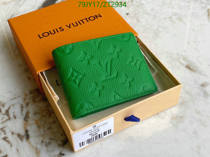 LV Bags-(Mirror)-Wallet-,Code: ZT2934,$: 79USD