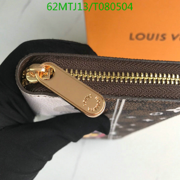 LV Bags-(4A)-Wallet-,Code: T080504,$: 62USD