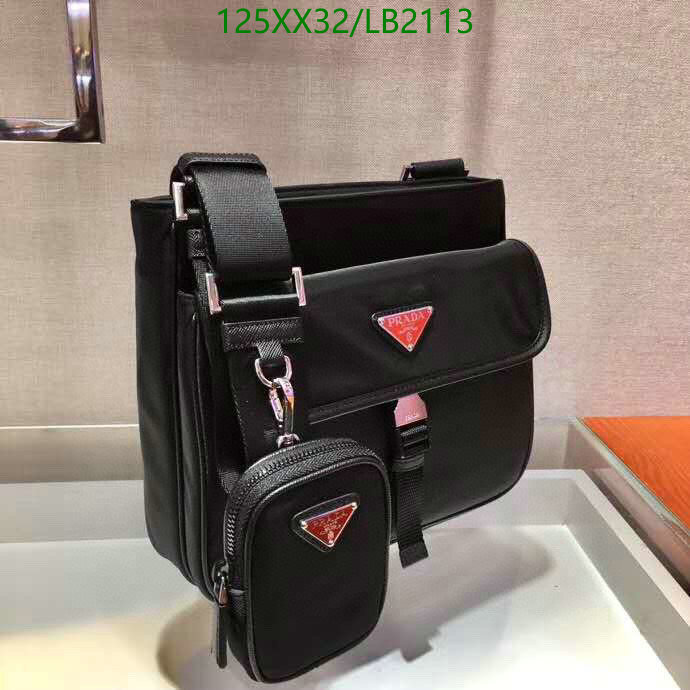 Prada Bag-(Mirror)-Diagonal-,Code: LB2113,$: 125USD