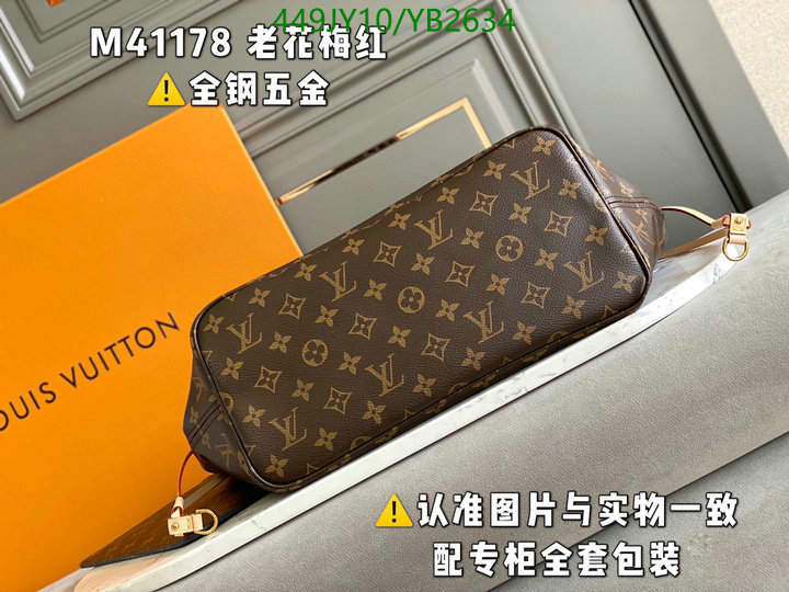 LV Bags-(Mirror)-Neverfull-,Code: YB2634,$: 449USD