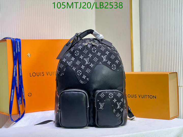 LV Bags-(4A)-Backpack-,Code: LB2538,$: 105USD