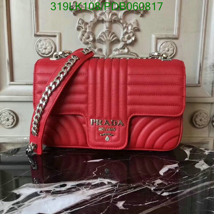 Prada Bag-(Mirror)-Diagonal-,Code: PDB060817,$: 319USD