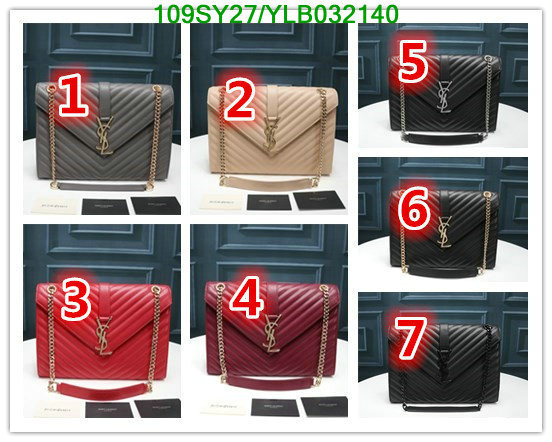 YSL Bag-(4A)-Envelope Series,Code: YLB032140,$: 109USD