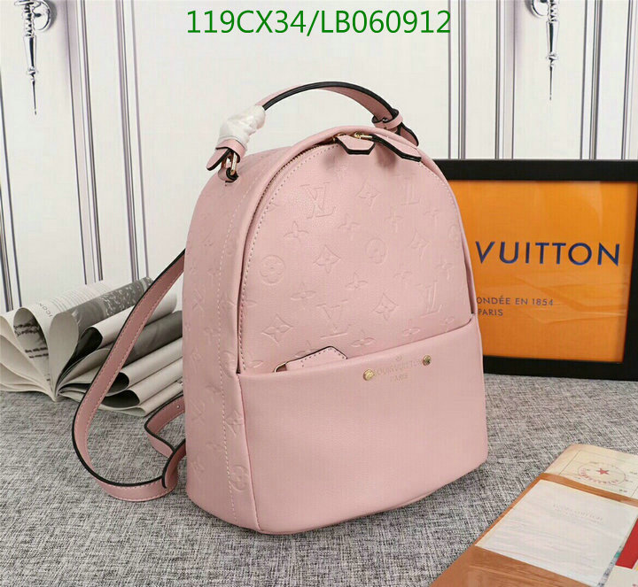 LV Bags-(4A)-Backpack-,Code: LB060912,$:119USD