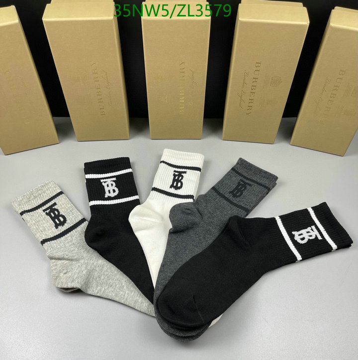 Sock-Burberry, Code: ZL3579,$: 35USD