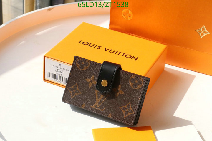 LV Bags-(Mirror)-Wallet-,Code: ZT1538,$: 65USD