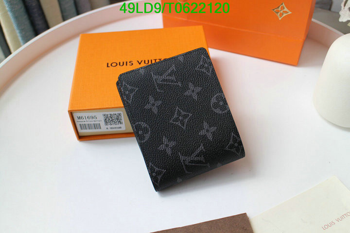 LV Bags-(Mirror)-Wallet-,Code: T0622120,$: 49USD