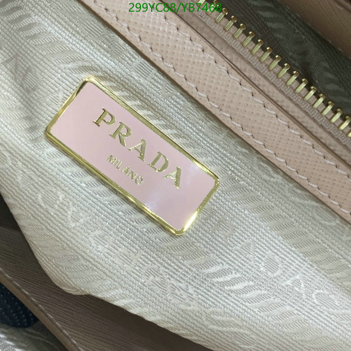 Prada Bag-(Mirror)-Handbag-,Code: YB7468,$: 299USD