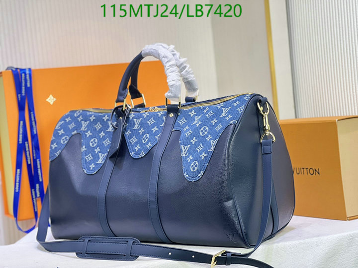 LV Bags-(4A)-Keepall BandouliRe 45-50-,Code: LB7420,$: 115USD