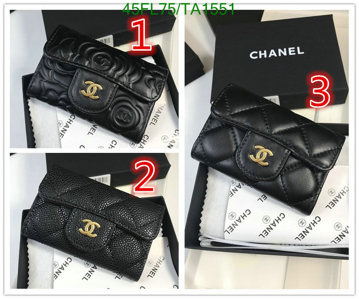 Chanel Bags ( 4A )-Wallet-,Code: TA1551,$: 45USD