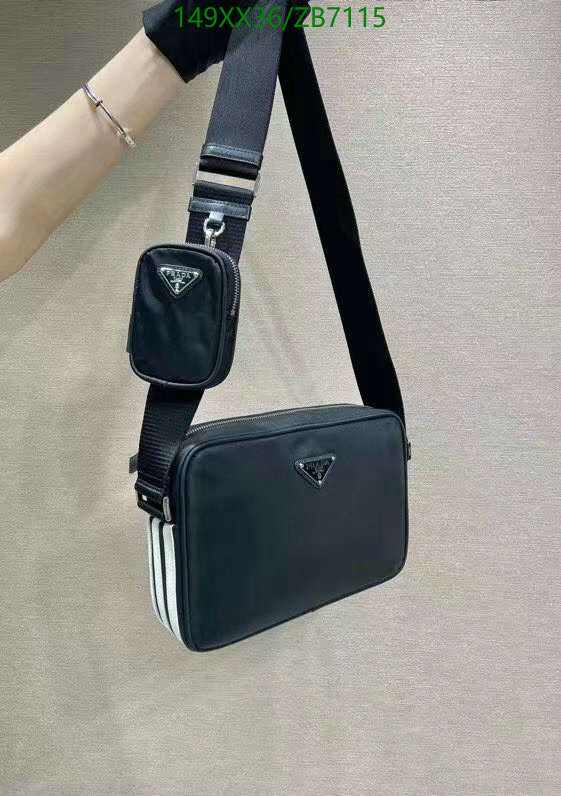 Prada Bag-(Mirror)-Diagonal-,Code: ZB7115,$: 149USD