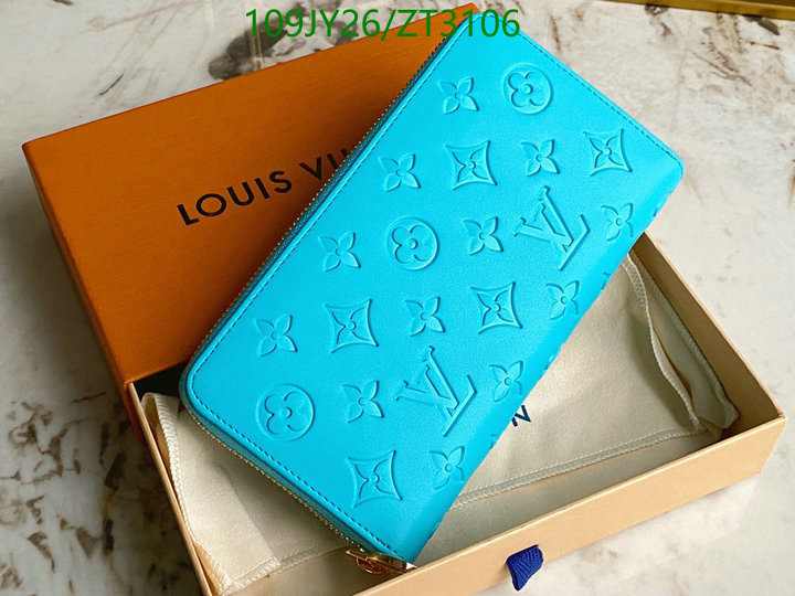 LV Bags-(Mirror)-Wallet-,Code: ZT3106,$: 109USD