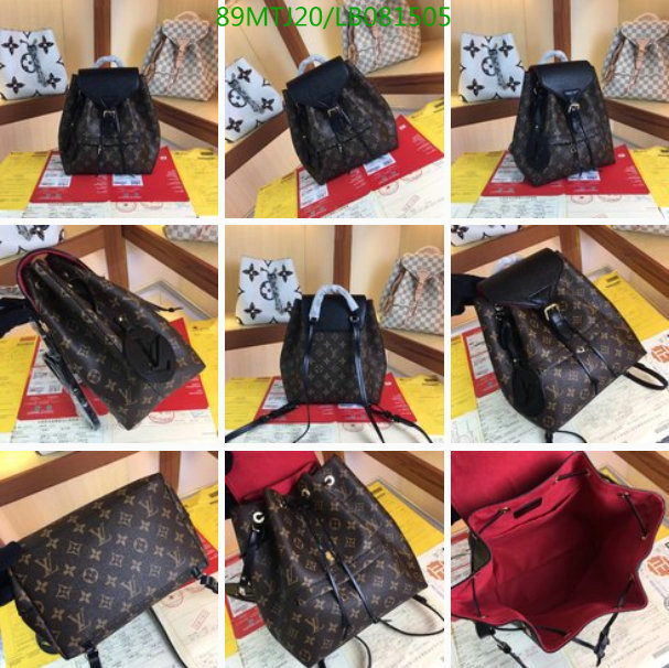 LV Bags-(4A)-Backpack-,Code: LB081505,$: 89USD