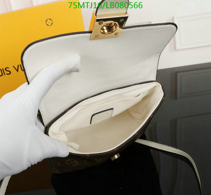 LV Bags-(4A)-Handbag Collection-,Code: LB080566,$: 75USD