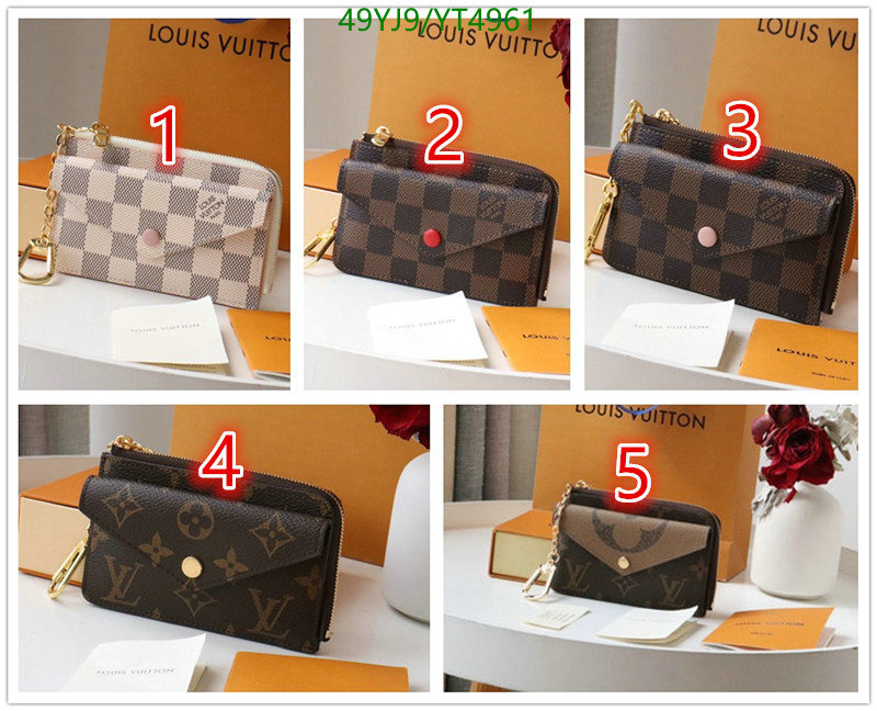 LV Bags-(4A)-Wallet-,Code: YT4961,$: 49USD