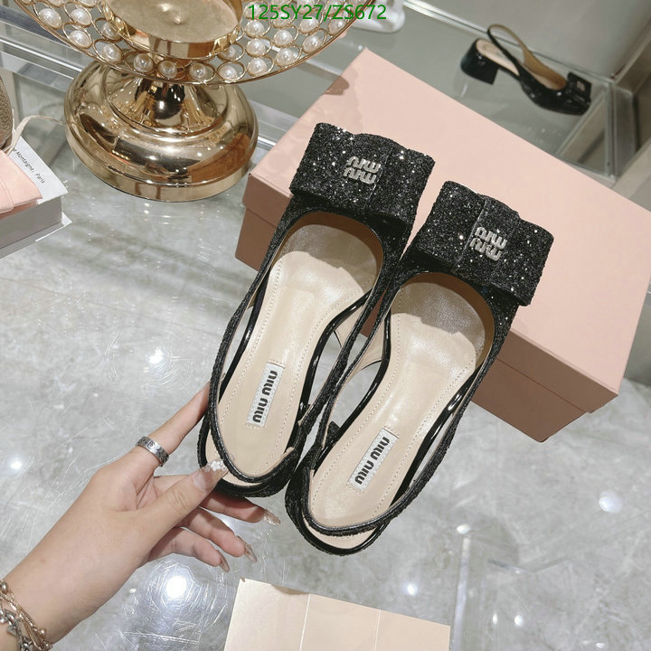 Women Shoes-Miu Miu, Code: ZS672,$: 125USD