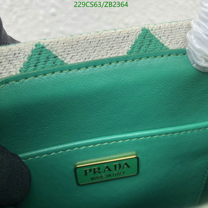 Prada Bag-(Mirror)-Diagonal-,Code: ZB2364,$: 229USD