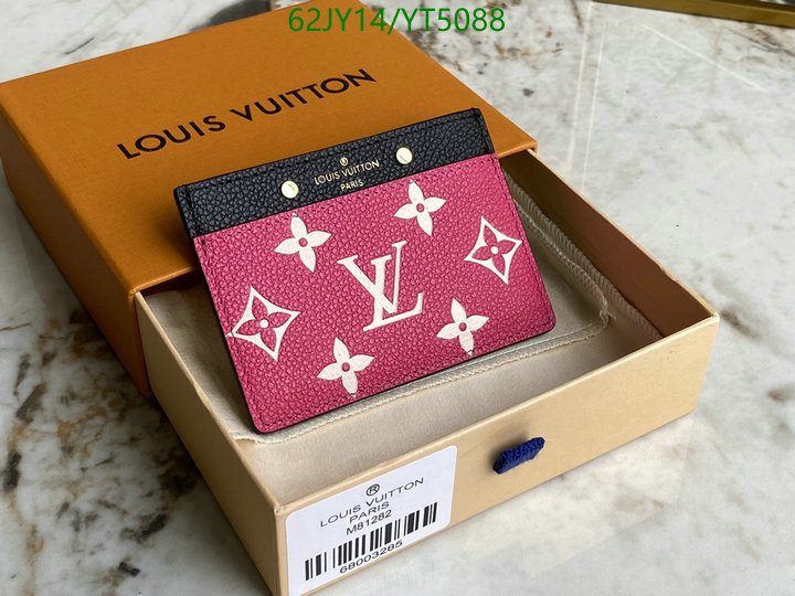 LV Bags-(Mirror)-Wallet-,Code: YT5088,$: 62USD