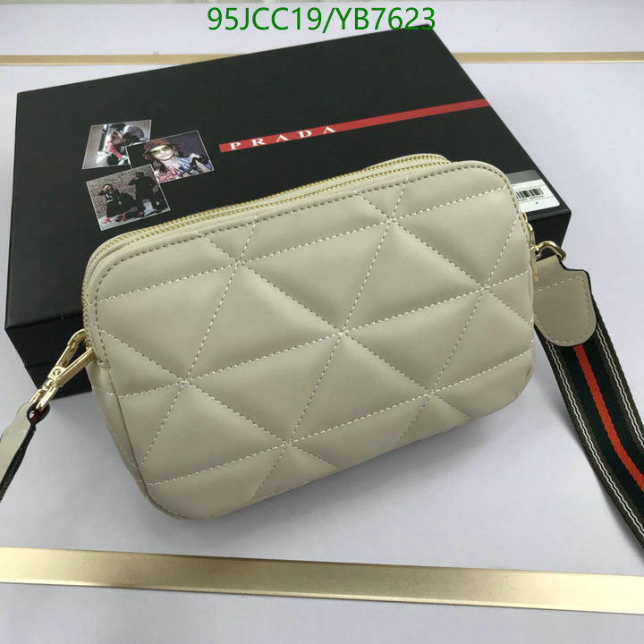 Prada Bag-(4A)-Diagonal-,Code: YB7623,$: 95USD