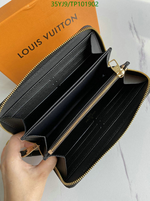 LV Bags-(4A)-Wallet-,Code: TP101902,$: 39USD