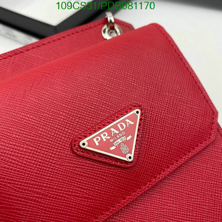 Prada Bag-(Mirror)-Diagonal-,Code:PDB081170,$:109USD