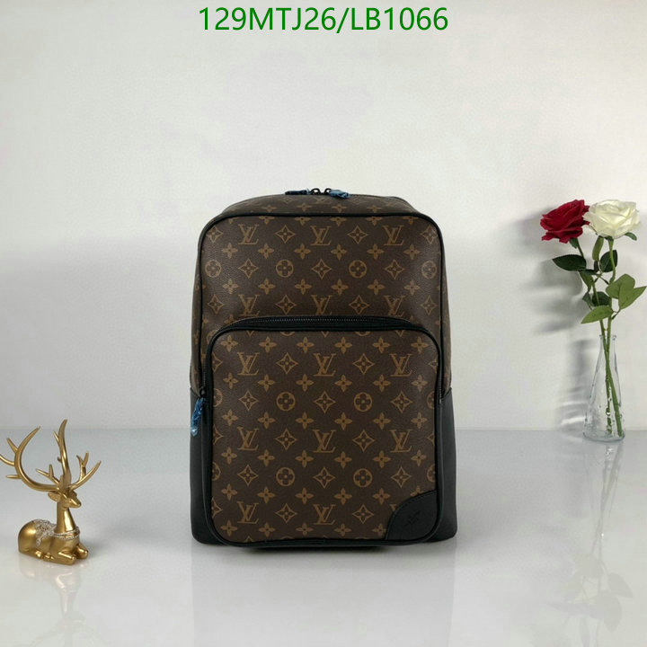 LV Bags-(4A)-Backpack-,Code: LB1066,$: 129USD