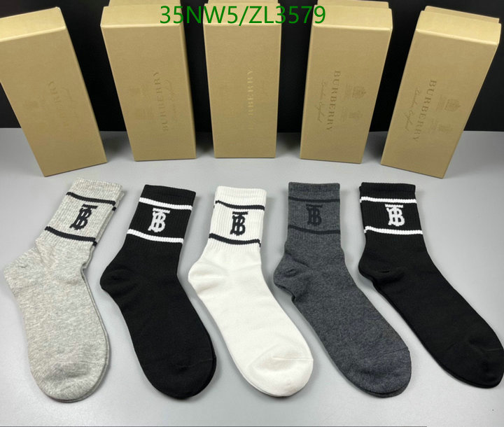 Sock-Burberry, Code: ZL3579,$: 35USD