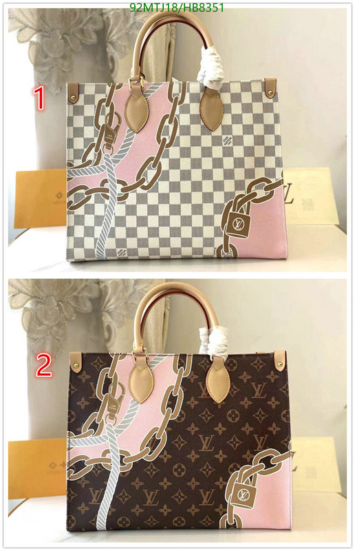 LV Bags-(4A)-Handbag Collection-,Code: HB8351,$: 92USD