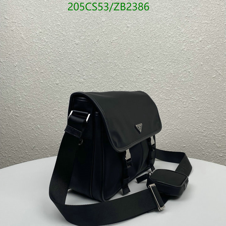 Prada Bag-(Mirror)-Diagonal-,Code: ZB2386,$: 205USD